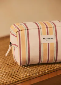 Trousse de toilette Twyman - Écru Rayures Multicolore — view 3