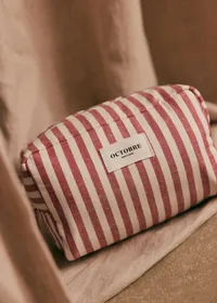 Trousse de toilette Twyman - Rouge / Écru — view 2