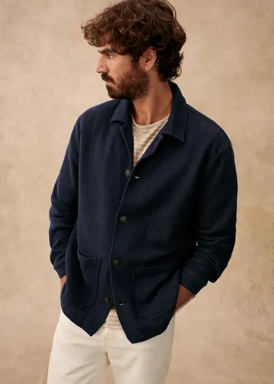 Veste Irwin - Marine texturé