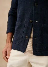 Veste Irwin - Marine texturé — view 2