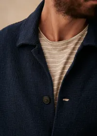 Veste Irwin - Marine texturé — view 3