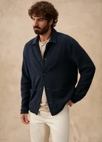 Veste Irwin - Marine texturé — view 5
