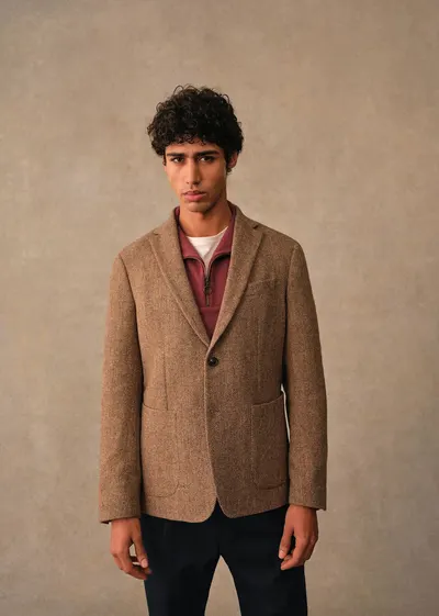 Veste Riddle - Chevrons Camel