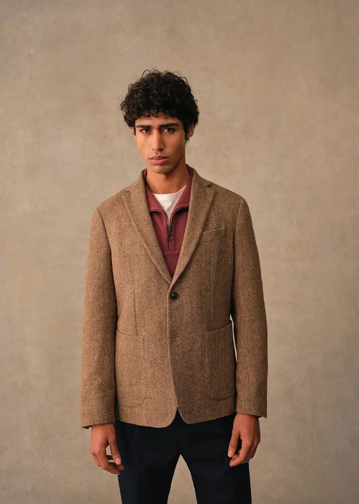 Veste Riddle - Chevrons Camel