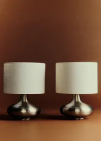 Paire de lampes à poser vintage chromé - Chrome — view 2