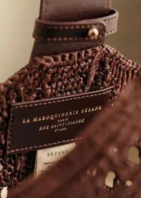 Panier Cleo - Raphia Choco — view 3