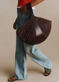 Panier Cleo - Raphia Choco — view 4