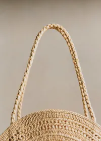 Panier June - Raphia Broderie Mimosa — view 3