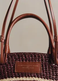 Panier Justine - Raphia Rose Multi — view 2