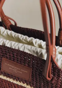 Panier Justine - Raphia Rose Multi — view 3