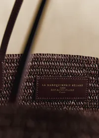 Panier Maia - Raphia Choco Ajouré — view 3