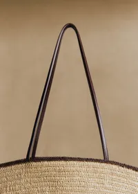 Panier Maia - Raphia Naturel Choco — view 5
