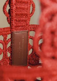 Panier Marcia - Raphia Rouge — view 4