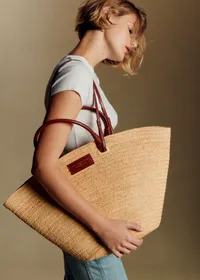 Panier Maxi Justine - Raphia Naturel — view 3
