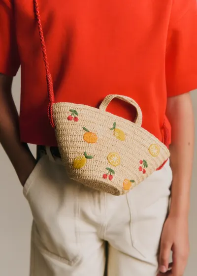 Panier Mimi - Broderie Agrumes