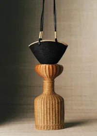 Panier Mini Maia - Raphia Noir — view 4