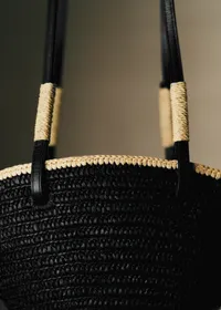 Panier Mini Maia - Raphia Noir — view 5