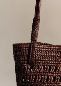Panier Rosie - Raphia Choco — view 4