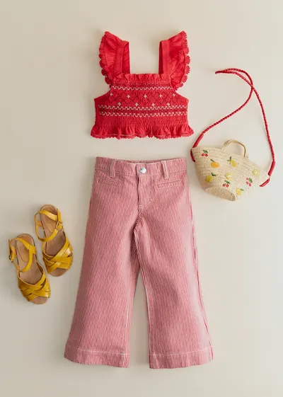 Pantalon Anton - Rouge Rayé