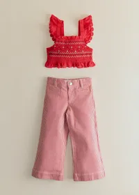 Pantalon Anton - Rouge Rayé — view 5