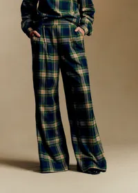 Pantalon Azzio - Carreaux Bleu et Vert — view 2