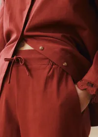 Pantalon Bruce - Sézane x SEA NY - Broderie Unie Bordeaux — view 2