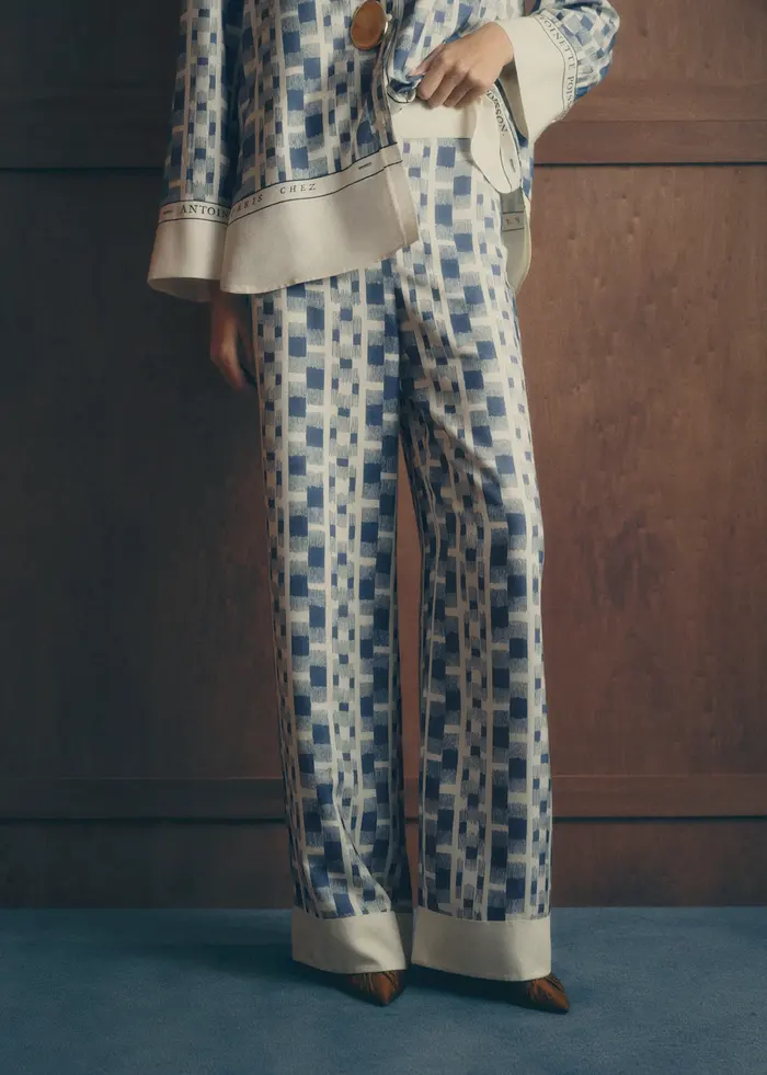 Pantalon Christian - Sézane x Antoinette Poisson - Imprimé Géométrique