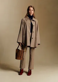 Pantalon Ciara - Carreaux Camel Beige et Noir — view 2