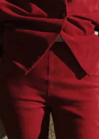 Pantalon Ciara - Rouge Foncé — view 2