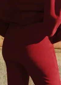 Pantalon Ciara - Rouge Foncé — view 3