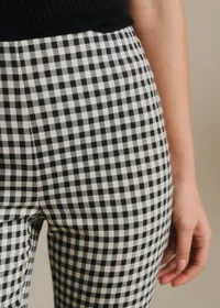Pantalon Ciara - Vichy Noir et Blanc — view 2