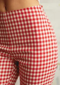 Pantalon Ciara - Vichy Rouge Écru — view 2