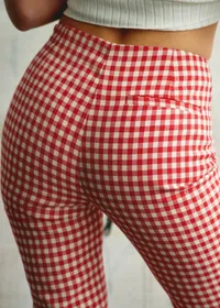 Pantalon Ciara - Vichy Rouge Écru — view 3