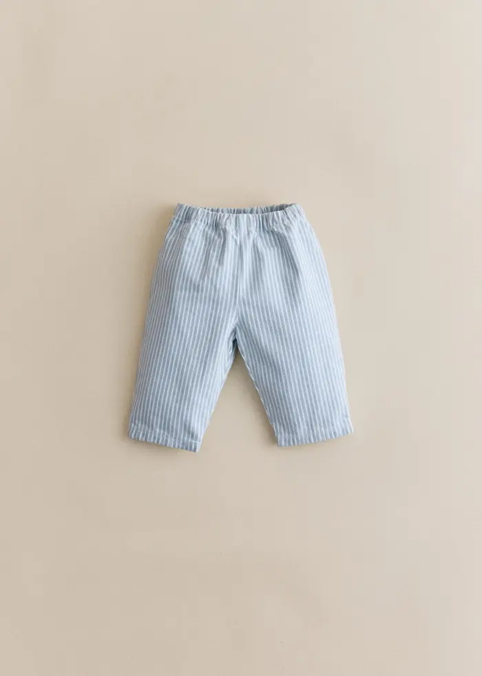 Pantalon Edgar - Denim Rayé Bleu