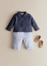 Pantalon Edgar - Mini Carreau Bleu — view 5
