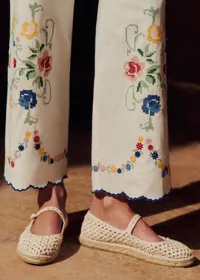 Pantalon Fausto - Broderie Placée Spring — view 3