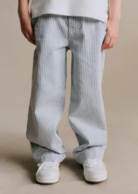 Pantalon Giulio - Denim Rayé Bleu — view 3