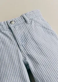 Pantalon Giulio - Denim Rayé Bleu — view 4