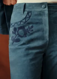Pantalon Goran - Sézane x Baziszt - Bleu Vintage — view 2