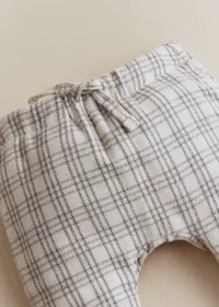 Pantalon Gus - Carreaux Gris Doux — view 3