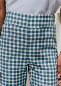 Pantalon JOCELYN - Vichy Bleu Vintage Écru — view 2