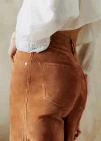 Pantalon Le New 70's - Camel Daim — view 2