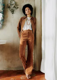Pantalon Le New 70's - Camel Daim — view 3