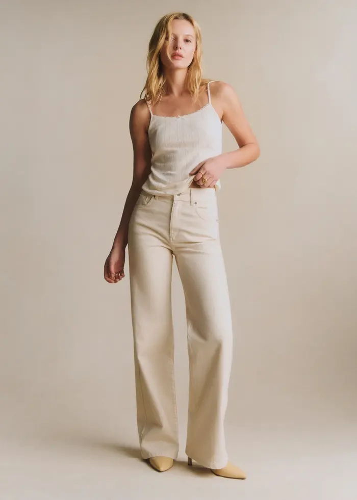 Pantalon Le New 70's - Ecru Chiné