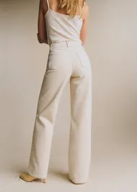 Pantalon Le New 70's - Ecru Chiné — view 2