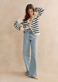 Pantalon Le Wide Leg - Bleu Clair — view 3