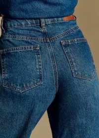 Pantalon Le Wide Leg - Bleu Moyen — view 3