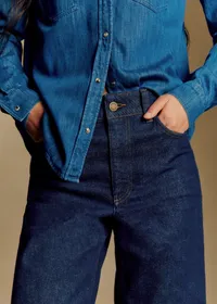 Pantalon Le Wide Leg - Denim Brut — view 2