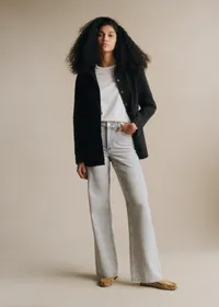 Pantalon Le Wide Leg - Gris Clair — view 3