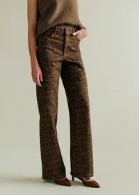 Pantalon Le Wide Leg - Imprimé Léopard — view 3
